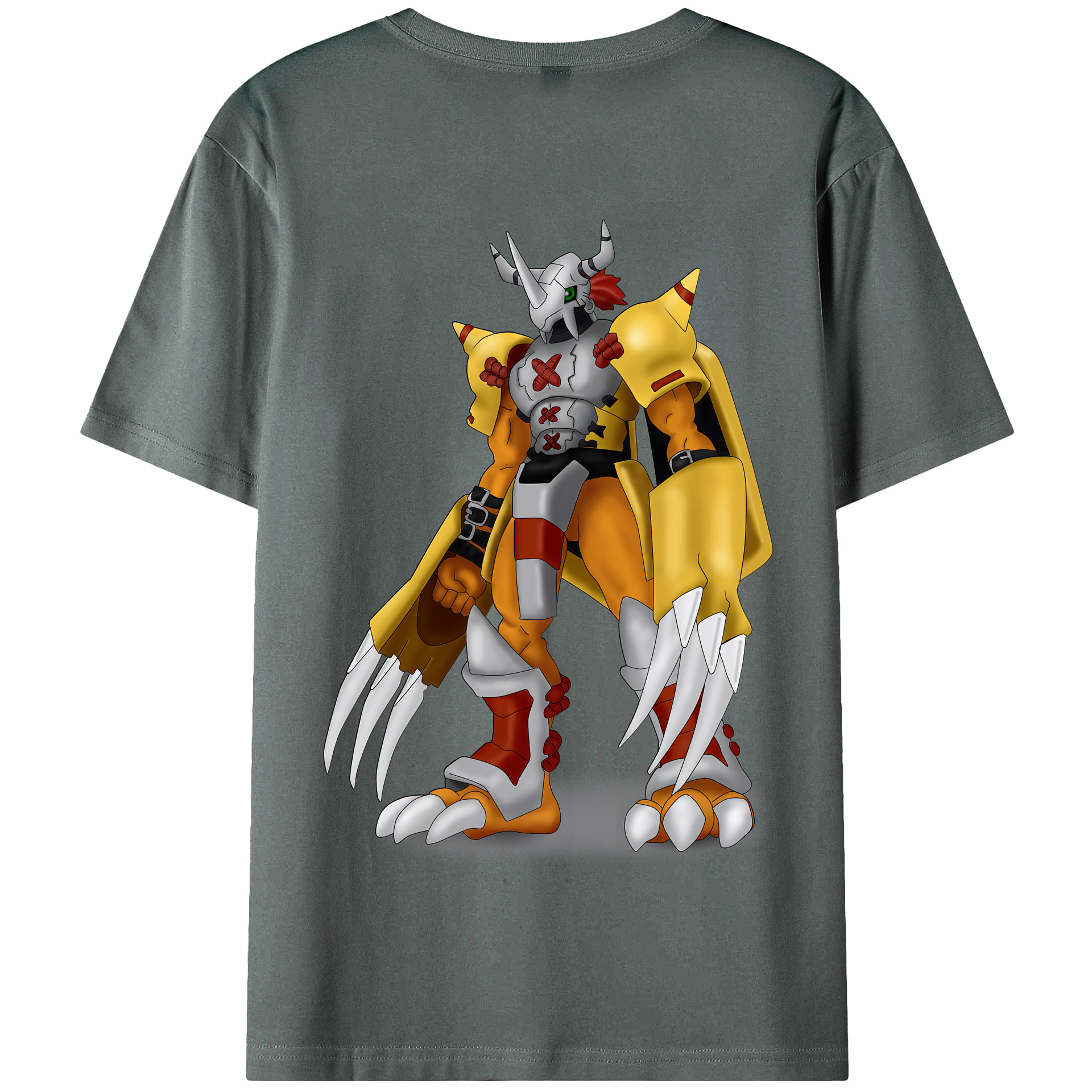 （画像用） Digimon デジタルモンスター/デジモン 綿100％半袖Tシャツ（背面プリント）